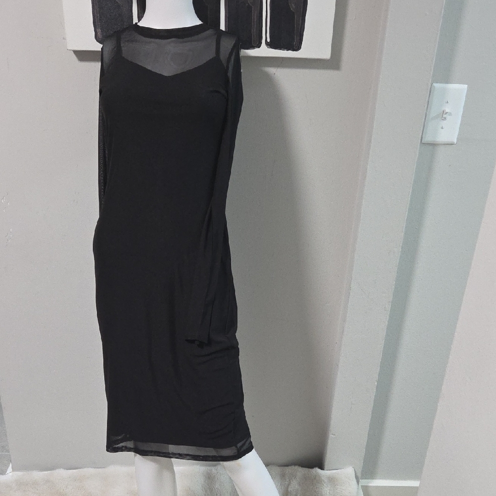 Elegant Black Long Sleeve Dress
